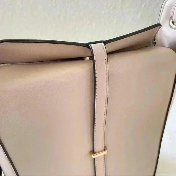 ELLE Shoulder Bag Two Way Crossbody Bag Beige Khaki - Picture 8 of 14